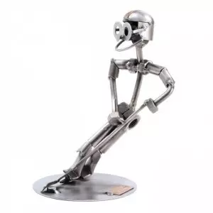 Hokejist kovinska skulptura