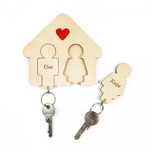 Obeski za ključe z držalom, moški in ženska