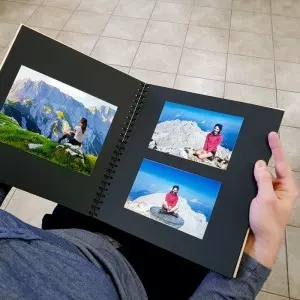 Personaliziran ablum v uporabi