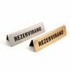 rezervirano namizna tablica za na mizo, pult ali prodajno okence