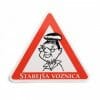 Nalepka za avto starejša voznica