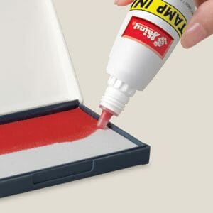 Polnjenje blazinice s črnilom