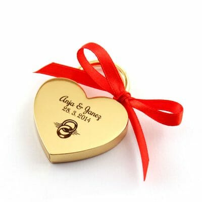 Ključavnica ljubezni z gravuro, darila za valentinovo, darila za pare