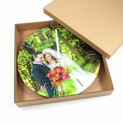 Okrogla stenska ura iz fotografije - Embalaža za stensko uro