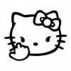 Nalepka za avto Bad Hello Kitty