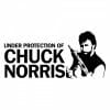 Under protection of chuch norris nalepka za avto