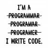I write code nalepka