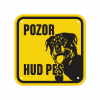 pasma Rottweiler, tablice za se z napisom Pozor hud pes