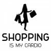 Shopping is my cardio nalepka, okrasne nalepke za avto
