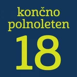 Alternative view of Končno polnoleten 18, majica z lastnim napisom