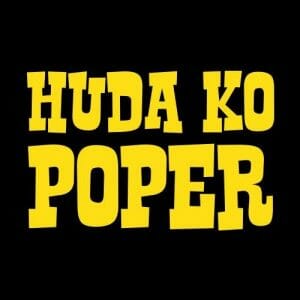 Alternative view of Huda, ko poper, majica z lastnim tekstom