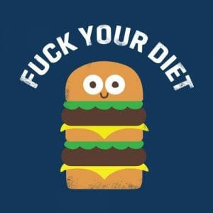 Alternative view of F*** your diet, majica