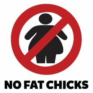 Alternative view of No Fat Chicks, majica