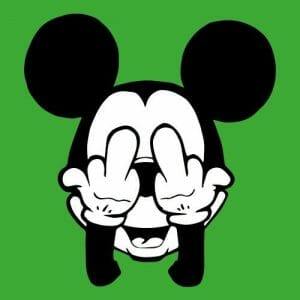 Alternative view of Mickey Mouse, majica