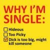 Why I'm single, moška majica