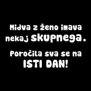 Alternative view of Midva z ženo imava nekaj skupnega, majica