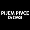 Pijem pivce za živce, majica z napisom - slika 2