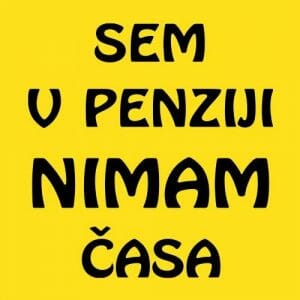 Alternative view of Sem v penziji nimam časa, majica