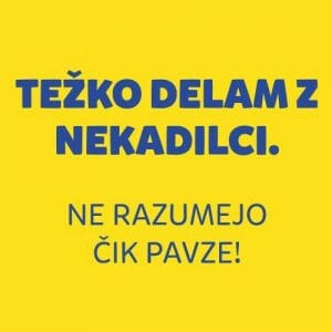 Alternative view of Težko delam z nekadilci, majica