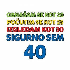 Alternative view of Obnašam se kot 40, majica za rojstni dan