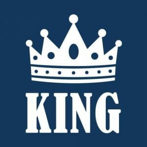 Alternative view of King majica z lastnim napisom