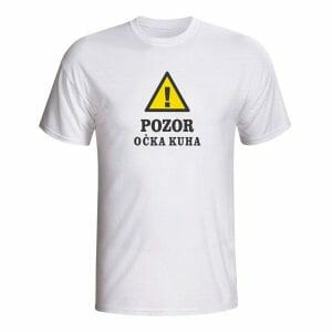 Pozor očka kuha, majica z napisom