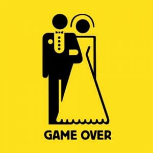 Alternative view of Game over majica z lastnim napisom