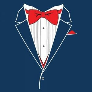 Alternative view of Tuxedo barvni, majica za moške