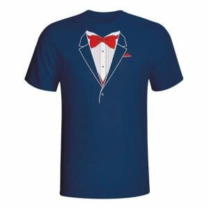 Tuxedo barvni, majica za moške