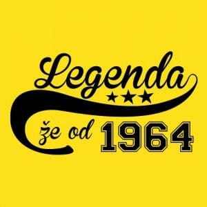 Alternative view of Legenda že od 1964, majica z lastno letnico