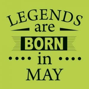 Alternative view of Legends are born in May, majica