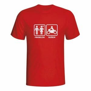 Problem rešen motorist, majica