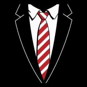 Alternative view of Tuxedo kravata, majica