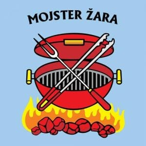 Alternative view of Mojster žara, majica za kuharje