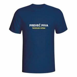 Preveč piva škoduje očem, majica