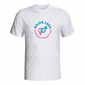 Rojen 1964, ustvarjen 9 mesecev prej, majica