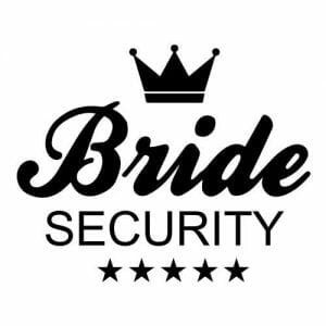 Alternative view of Bride Security, majica za dekliščino