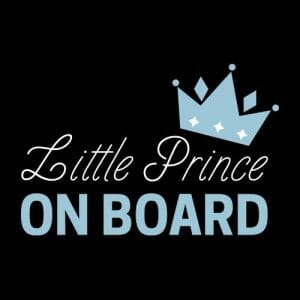 Alternative view of Little Prince On Board, majica za nosečo mamico