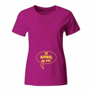 Je april že tu, nosečniška stretch majica