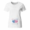 Pink or blue we will love you, T-shirt majica za nosečnice