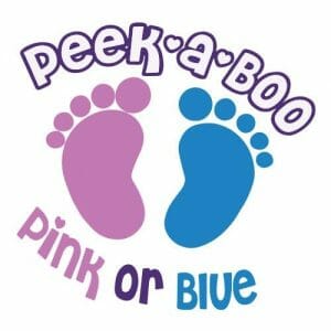 Alternative view of Peek-a-boo Pink or Blue, majica za nosečnice