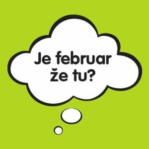 Alternative view of Je februar že tu, raztegljiva majica za nosečnico