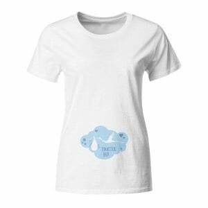 Fantek bo, nosečniška majica s štorkljo