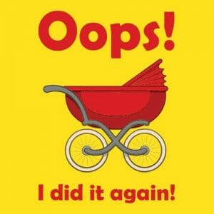 Alternative view of Oops! I did it again! - raztegljica majica za nosečnice