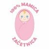 100% mamica začetnica (punčka), nosečniška majica z napisom po meri - slika 2