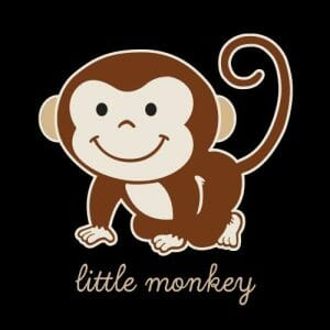 Alternative view of Little Monkey, nosečniška majica z napisom po meri