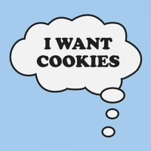 Alternative view of I want cookies, nosečniška majica z besedilom