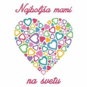 Alternative view of Najboljša mami na svetu, nosečniška majica z besedilom