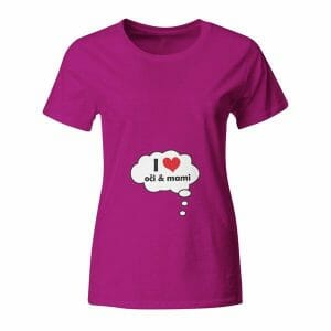 I love oči & mami, majica za nosečnice