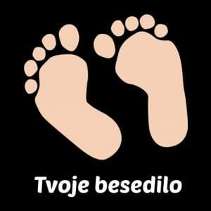 Alternative view of Stopala s tvojim napisom, majica za nosečnice